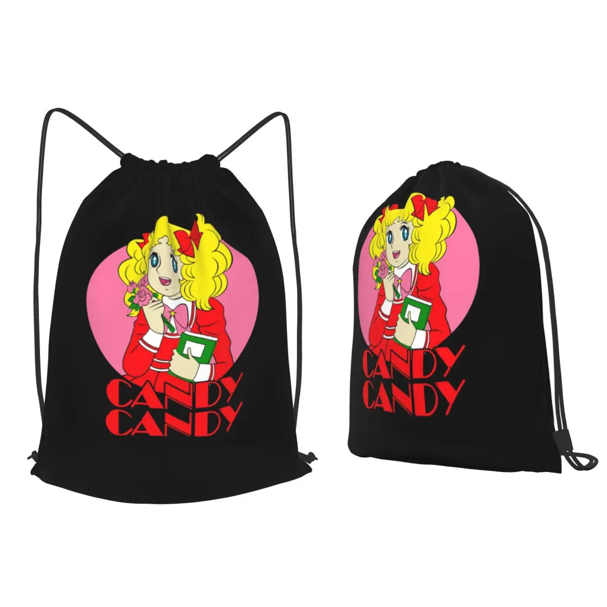 Candy Candy Anime Japan Essential Backpacks Multi-function Drawstring Bags Sports Bag Book Bags for Travel Students