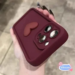 For OPPO A3X A3 A60 A40 A40M A80 Realme 13 12 Pro Plus 11 NFC 12X 11X C67 C63 C61 V50 Narzo 60X N63 Phone Case Love Heart Cover