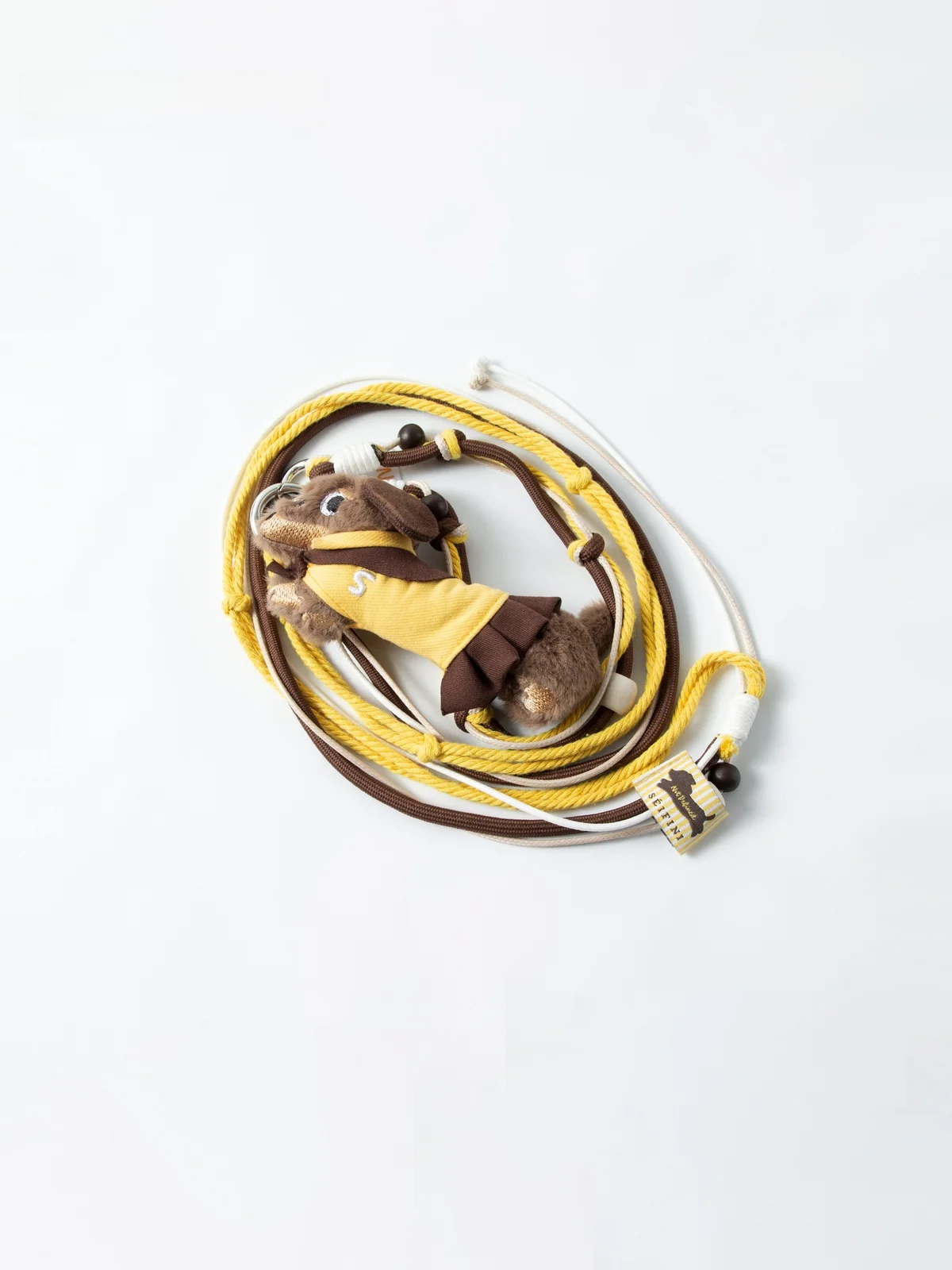 colgante-de-perro-salchicha-de-cuerda-tejida-con-bloques-de-color-creativos-amarillo-marron-seifini-accesorio-de-moda-vera