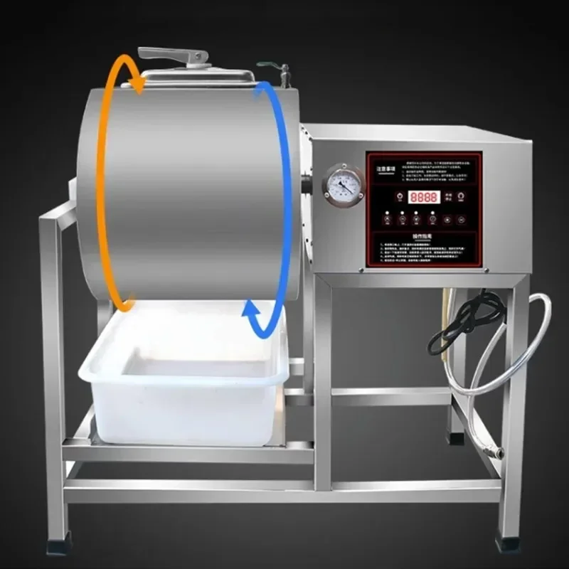 Máquina De Amassar Rolo De Vácuo Pequeno, Máquina De Carne Cura Comercial, Misturador De Frango Frito, Asas De Frango De Legumes Em Conserva