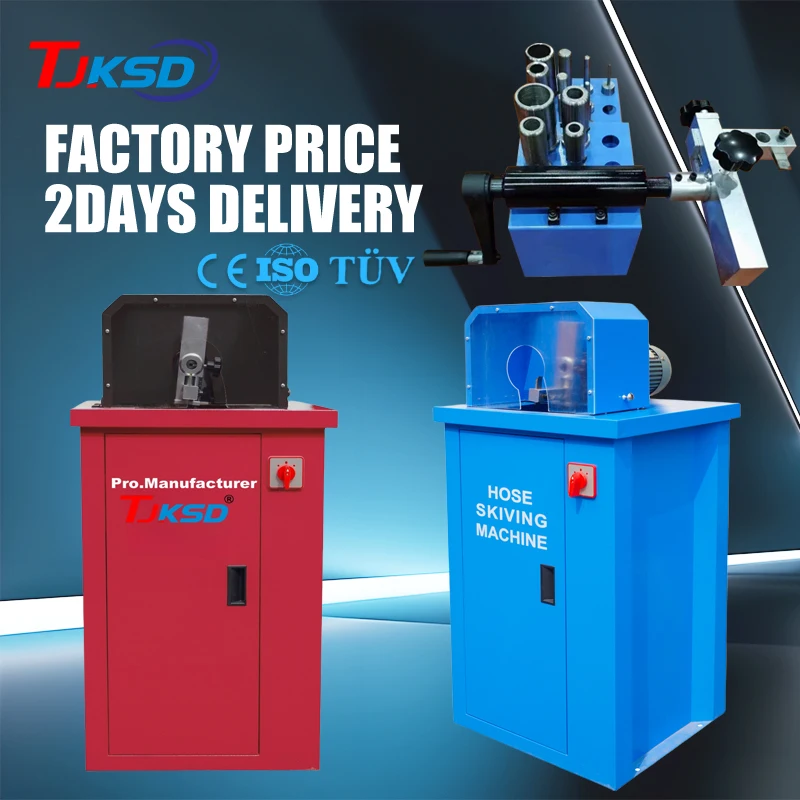 Hot Sale Hydraulic Hose Cutting & Peeling Machine Air Conditioner Hose Brake Skiving Machine with Pump & Motor Core Components