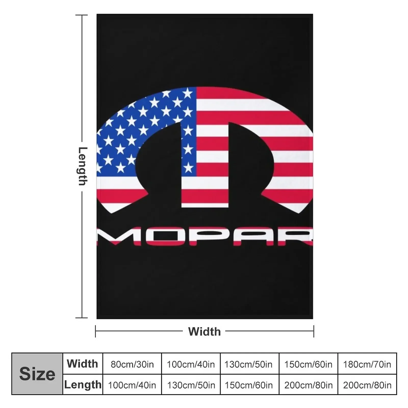 MOPAR.USA.FLAG Throw Blanket Multi-Purpose Warm Blankets