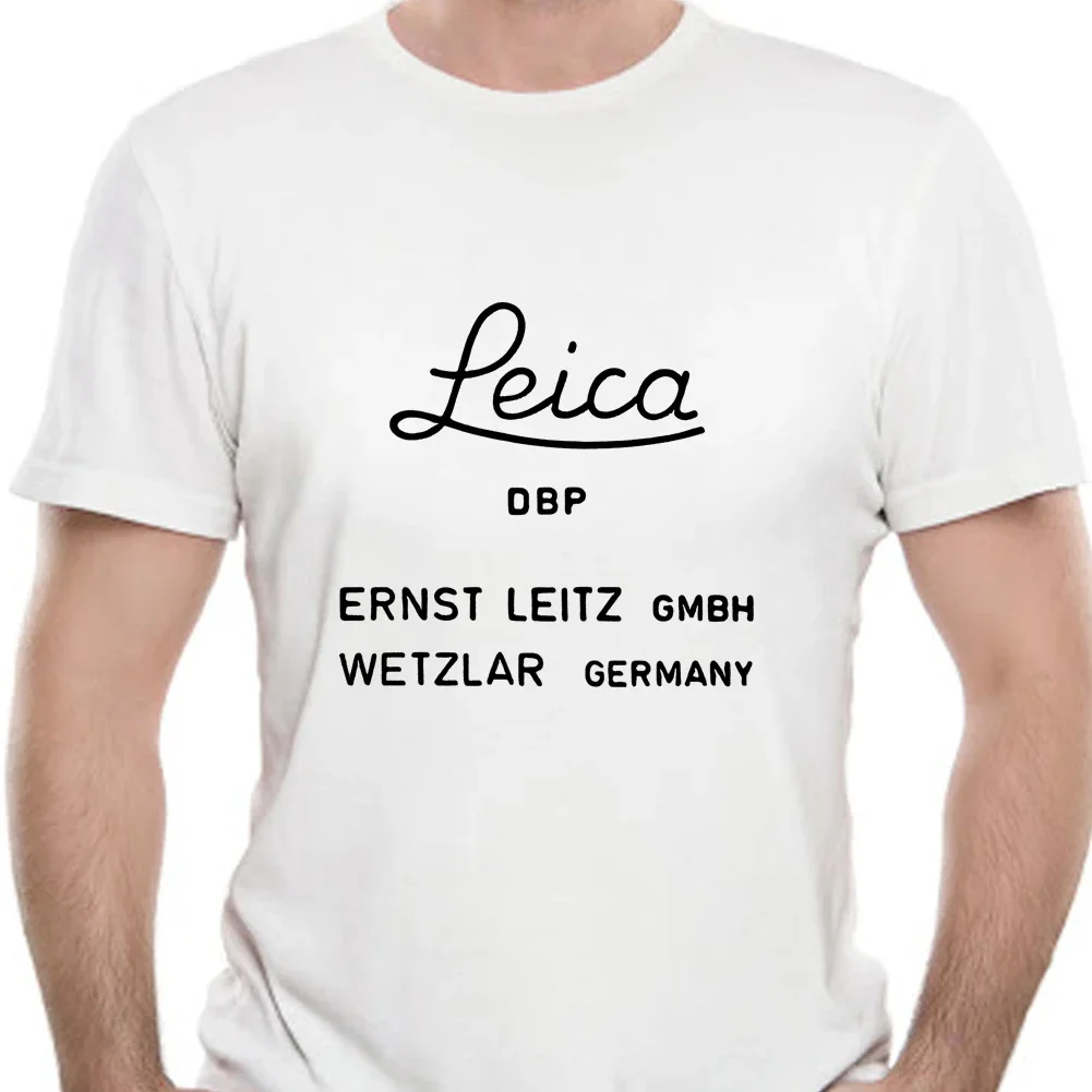 Leica T-shirt Camera Retro Photographer  men's graphic Cotton T shirts 1840X