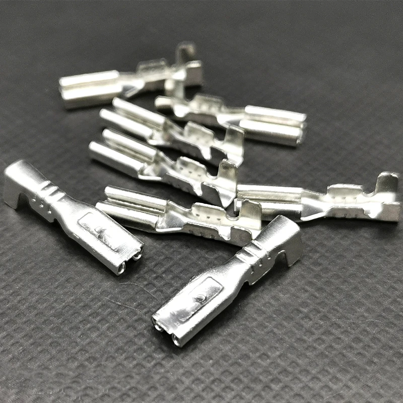 5000pcs 2.2mm Male Crimp Terminal Connector Gold Brass/Silver Car Speaker Electric Wire Connectors