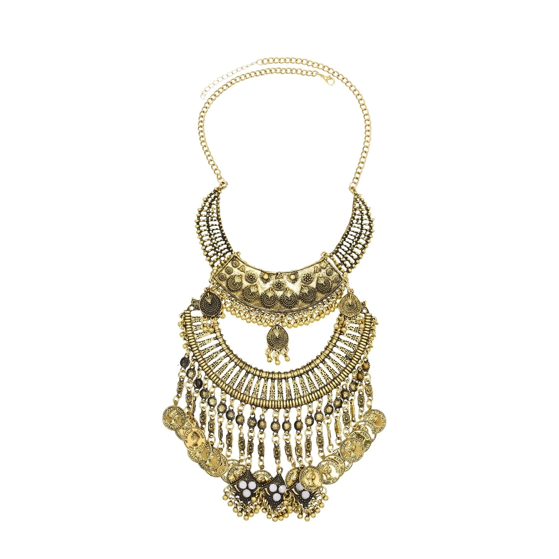 Retro Golden Gypsy Afghan Coin - Ethnic Fashion Pakistan review and price
