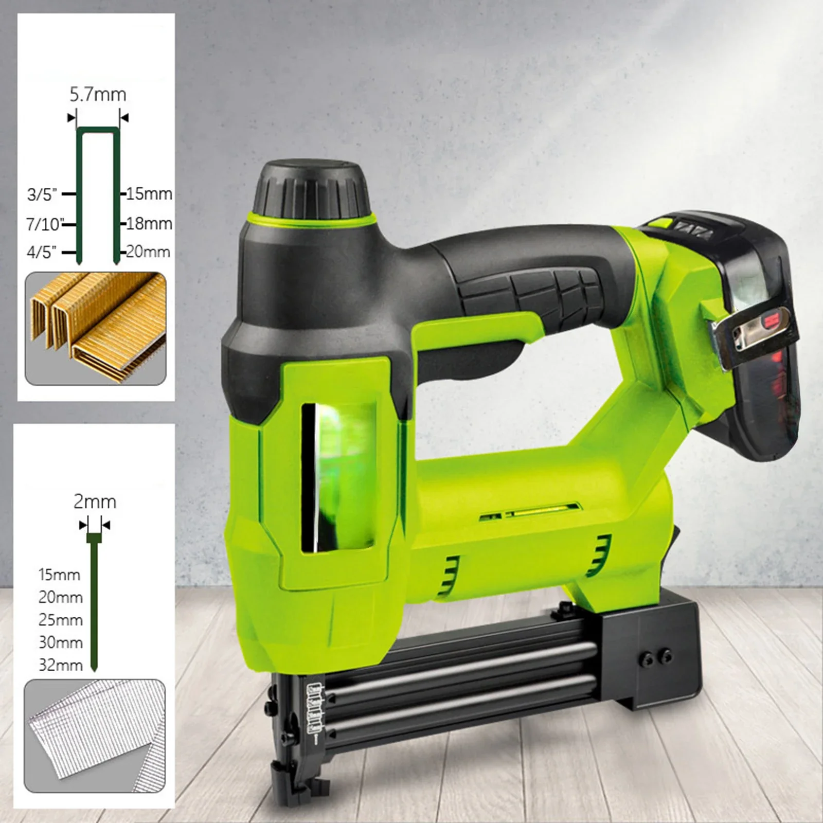 Nail Gun Tacker Gun Straight Staple Home Diy Heavy Duty Furniture Nailing Stapler Shooter Straight Nails