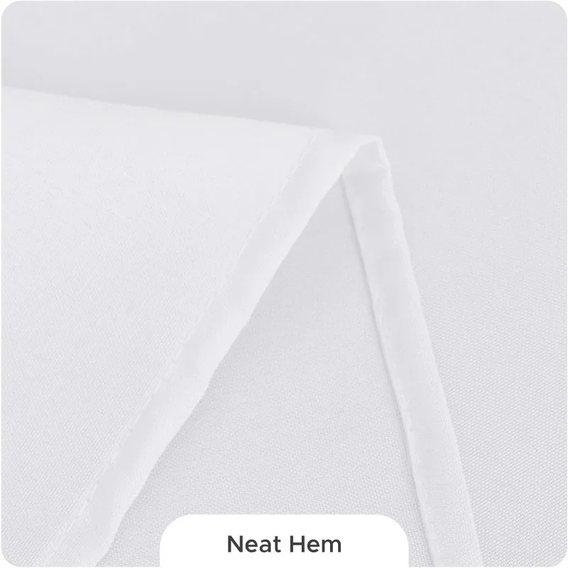 8 Pack Table Cloth Rectangle Table: Stain and Wrinkle Resistant Tablecloth Rectangular, Washable Polyester Table Cover