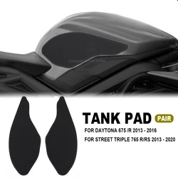 For Daytona 675 2013 2014 2015 2016 STREET TRIPLE 13-20 Motorcycle Tank Traction Pad Anti Slip Sticker Gas Knee Grip Protector