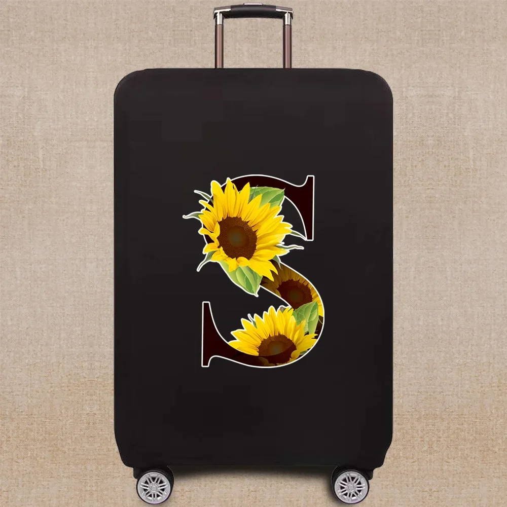 Luggage Protector Covers Travel Accessories Suitcase Cover Flower Color Pattern Series  Elastic Luggage Cover Apply 18-32 Inch