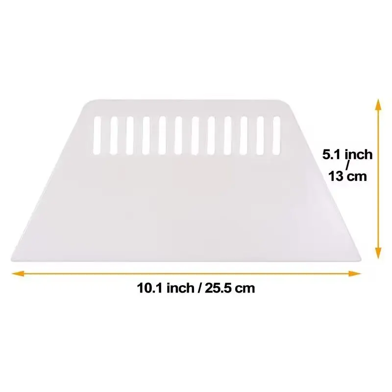 3Pcs Plastic Scraper Trapezoidal Putty Board Scraping Tool Wall Panel Decoration Thin Scraper Construction Tools Hand Tools