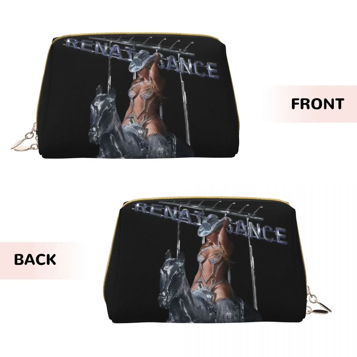 Beyonce Renaissance World Tour Merch Billboard Makeup Bag Trendy Large Cosmetic Bag Accessories Girl Zipper Beauty Toiletry