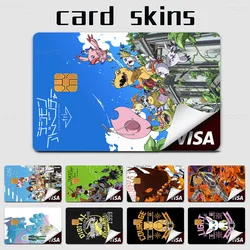 Japanese Funny A-Adventure Anime D-Digimon Anmie Sticker Film Skin Cover For Credit Card Debit Bank Card Front