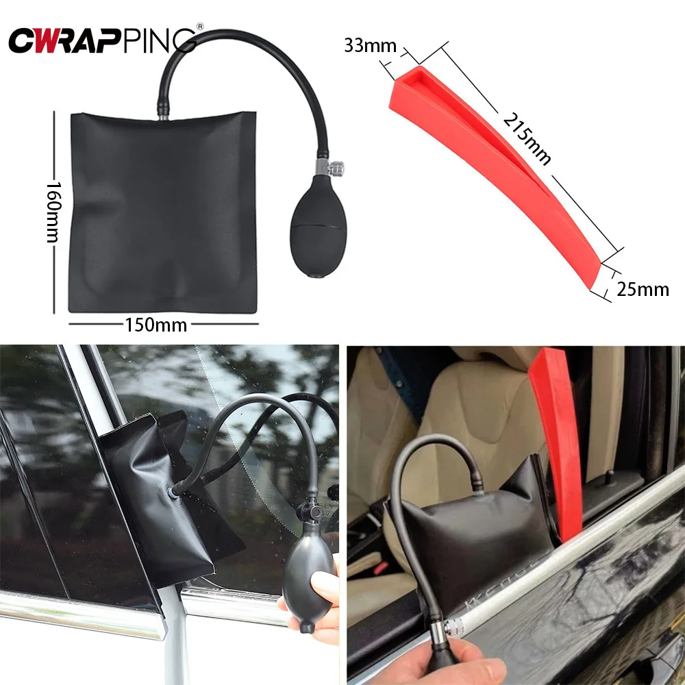 

Car Door Window Installation Positioning Bag Auto Wedge Air Pump Bag Lock Out Emergency Tool Air Wedge Airbag Lock Pick Tool