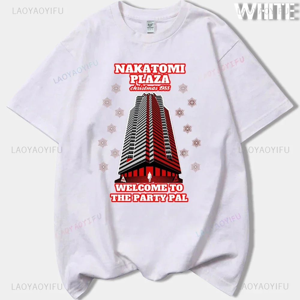 Film Tshirt Die Hard Movie Christmas Party 1988 Bruce Willis Man Vintage TShirt Męski 90s Retro T Shirt Odzież Męska Ropa Hombre