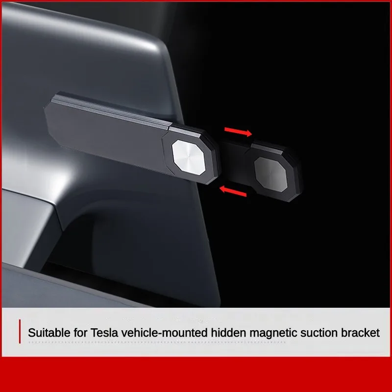 Suitable for Tesla Model3/Y Car Phone Holder Magnetic Laptop Screen Folding Bracket Hide Car Center Console Screen Holder