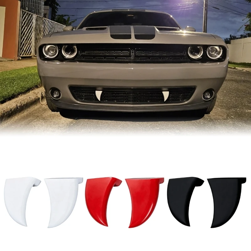 Universal Vehicle Teeth Decoration For Auto Grill Plastic 3D Printed Vampires Tooth Decors Multiple Color Option