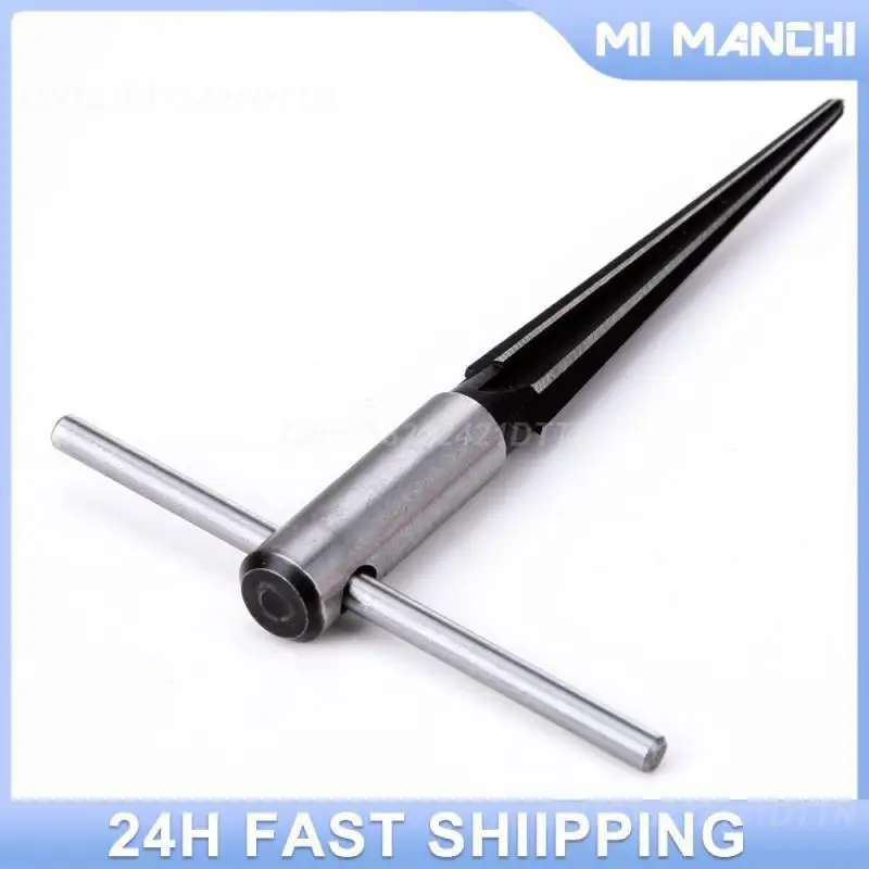 Reaming Woodworker Wear-resistant 3-13mm Taper Reamer Bridge Pin Hole Fluted Chamfer Bit Smooth Chip Handheld Metal Reamer