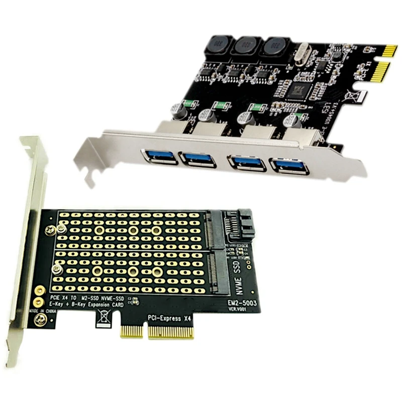 

Плата расширения Pci Express на M2/M.2, 4 порта Usb 3,0, Pcie Pci-E Usb 3,0