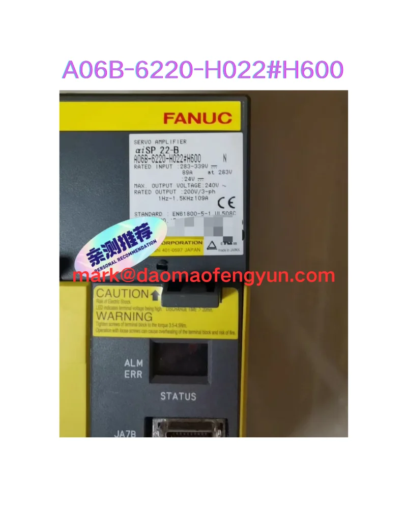 

A06B-6220-H022 H600 Used servo drive test ok