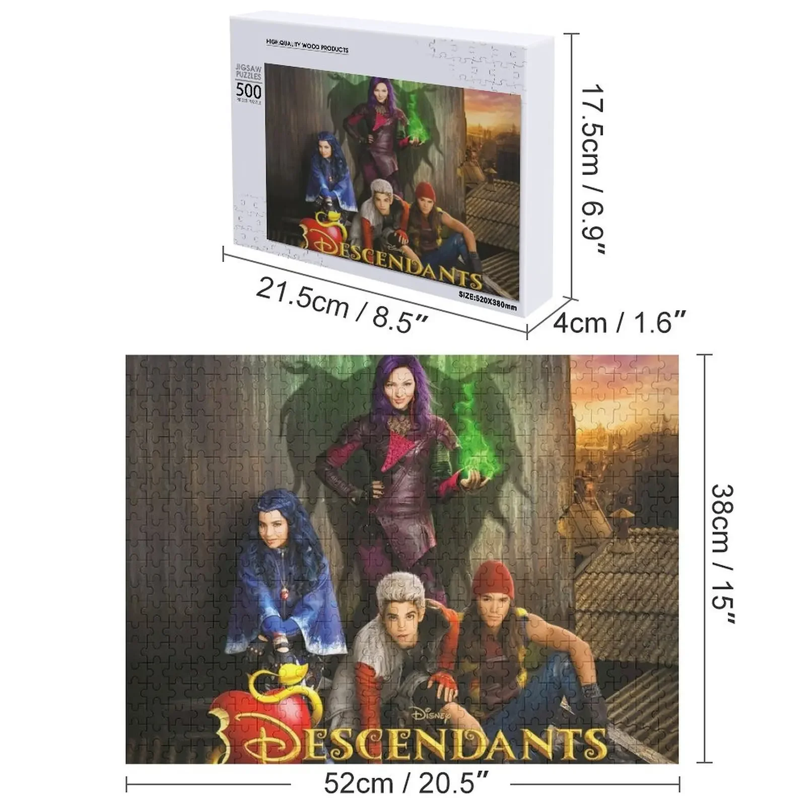 Descendants TV Show Jigsaw Puzzle Custom Personalized For Kids Woods For Adults Puzzle