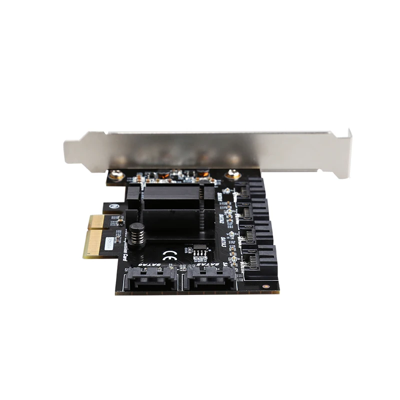 PCIE3.0 4X to 6SATA3 Expansion Card 6 Gbps to PCI Express X2 Gen 3 Host Card Controller Card
