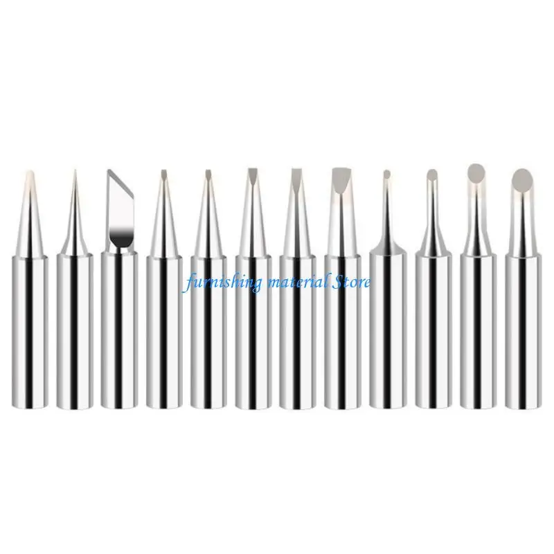 

Y5GD 12pc Copper Soldering Iron Tips None Toxic Construction 936 Model Compatibility