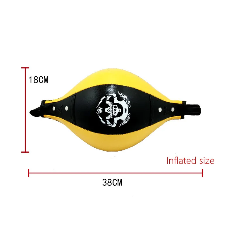 Quality Design PU Leather Punching Ball Pear Boxing Bag Reflex Speed Balls Fitness Training Double End Boxing Speed Ball
