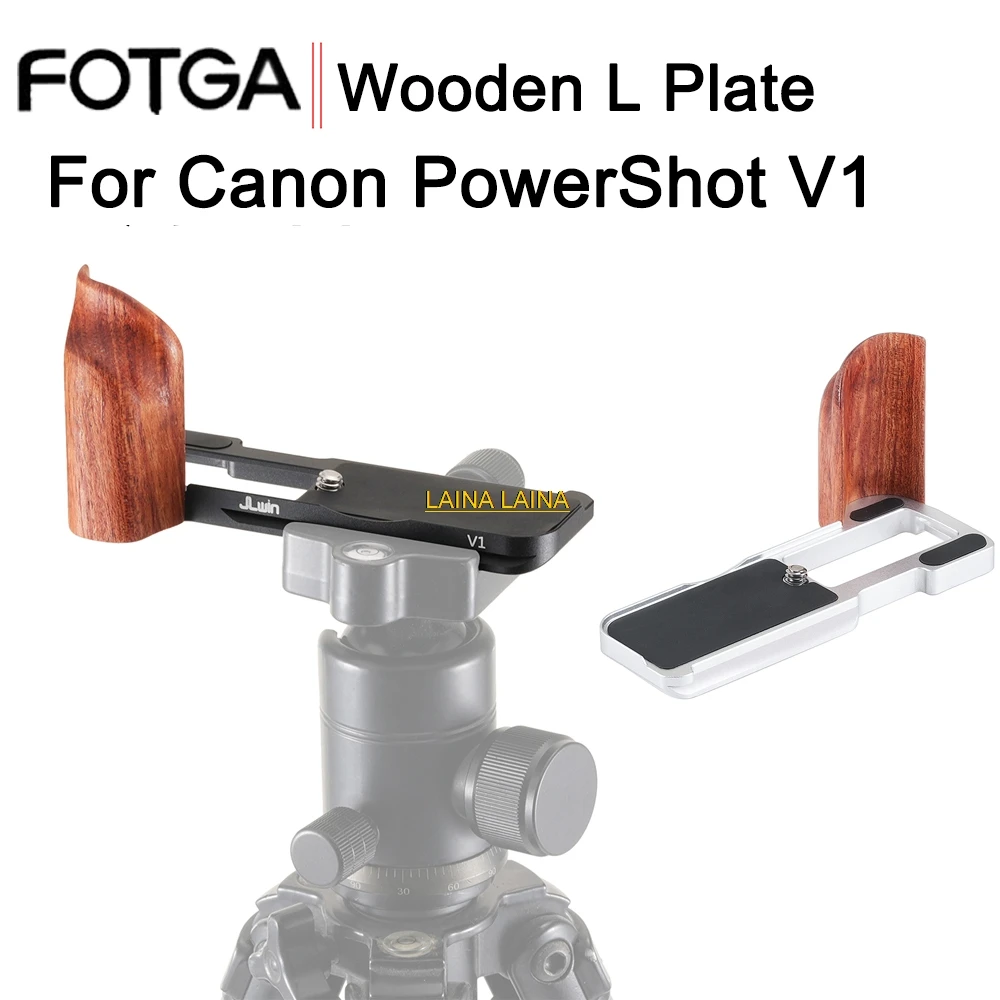

FOTGA для Canon PowerShot V1, быстросъемный L-образный кронштейн-держатель, рукоятка для цифровой камеры, аксессуар для штативной головки Arca Swiss