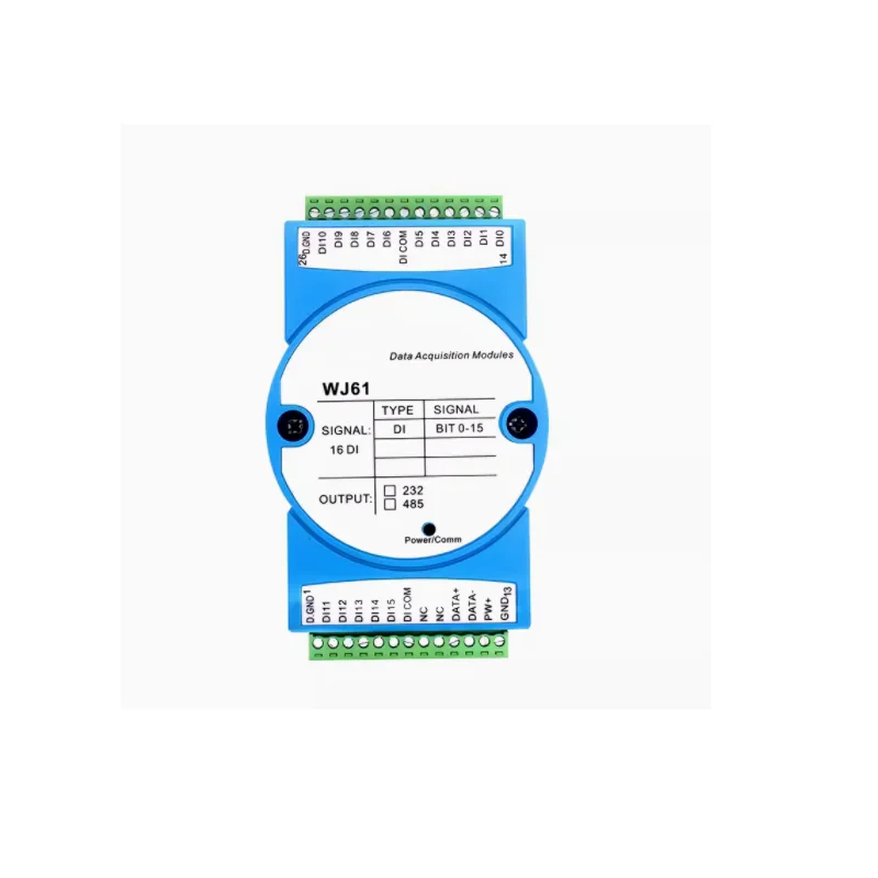 

16 channel DI Switching quantity/Dry contact signal to RS485/232 remote IO module Modbus protocol WJ61