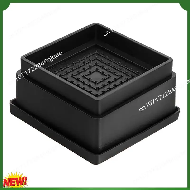 

A48I Bed Risers 1 Inch, 6Pcs Adjustable Bed Furniture Riser, Heavy Duty Bed Lifts Risers With Rubber Pad For Sofa, Bed, Table