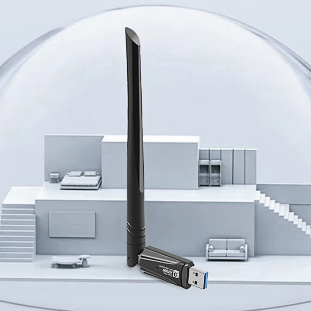 Dongle wi-fi 6 2 em 1, 900mbps, banda dupla, 2.4g e 5ghz, usb, driver de rede wi-fi, receptor dongle usb grátis, antena 5dbi para win 10/11