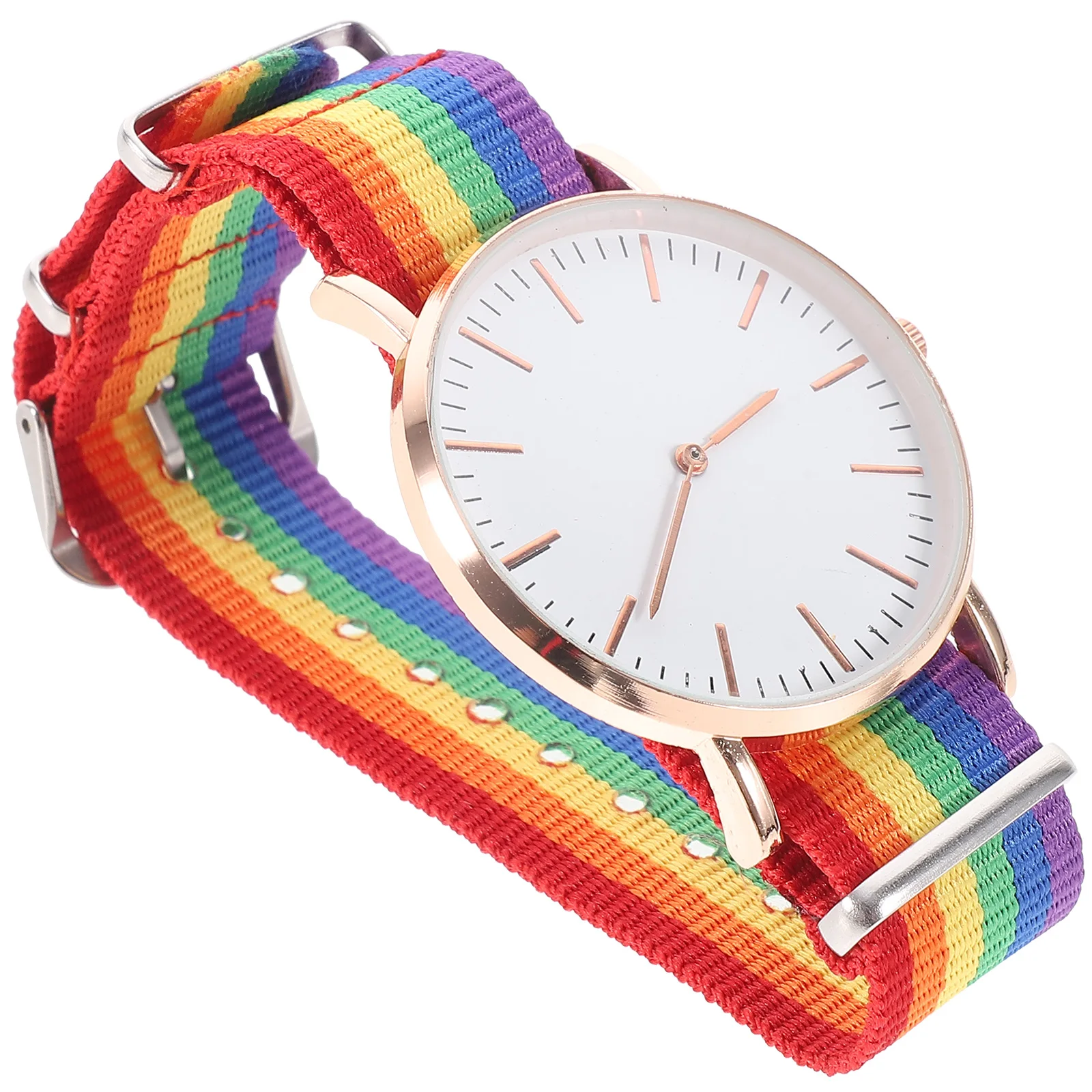 

Watch Strap Rainbow Wristwatch Unisex Quartz Decoration Cute Cuff Fancy Women's
