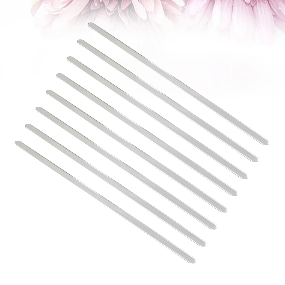 8PCS Stainless Steel Bracelet Inner Core for DIY Making Bending Cuff Shaping Mold Metal Blanks Craft Bangle Reusable Durable