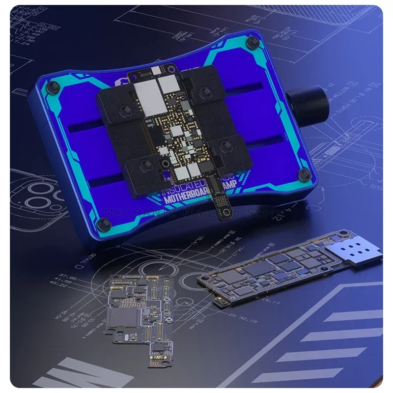 Mechanic g-fix placa-mãe de vidro isolada a ar glamp para pcb cpu chip dispositivo fixo remover cola estanho plantio ferramenta de reparo