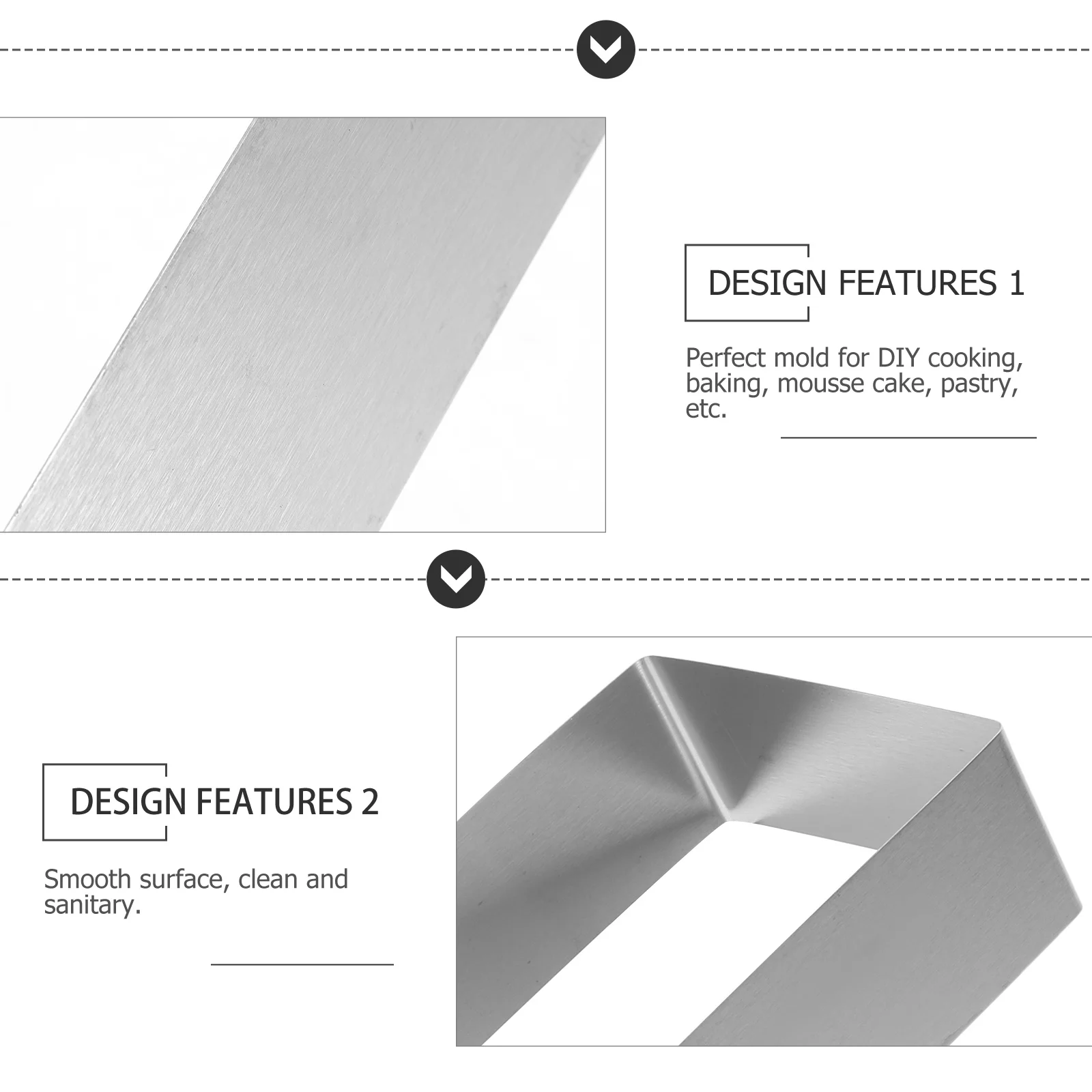 

3pcs Cake Mold Stainless Steel Mousse Ring For Baking Tiramisu Pastry Cookie Cutter Bread Cheese Craft Clay Tool