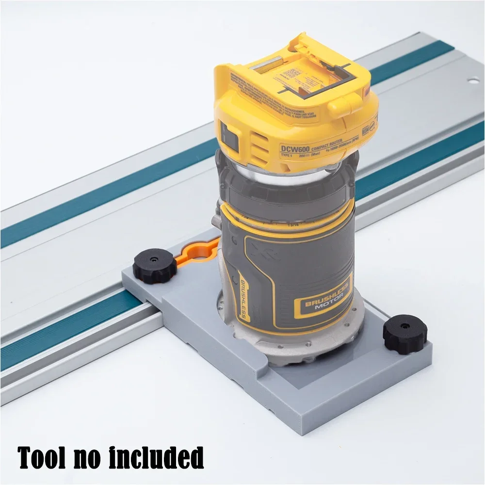 Guide Rail For Dewalt  DCW600B DWP611 Router Base Rail Adapter To Makita / Festool Guide Rail Tool Connector