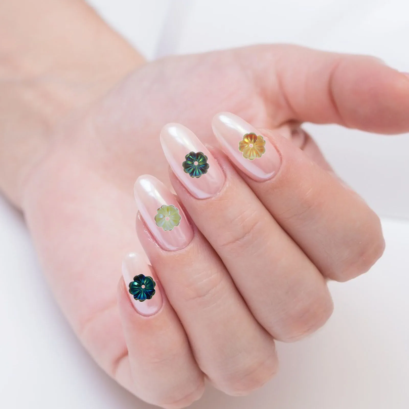 

Яркие цветочные наклейки для дизайна ногтей, 2 коробки, реалистичные, не легко падающие, выцветающие наклейки для ногтей, украшения