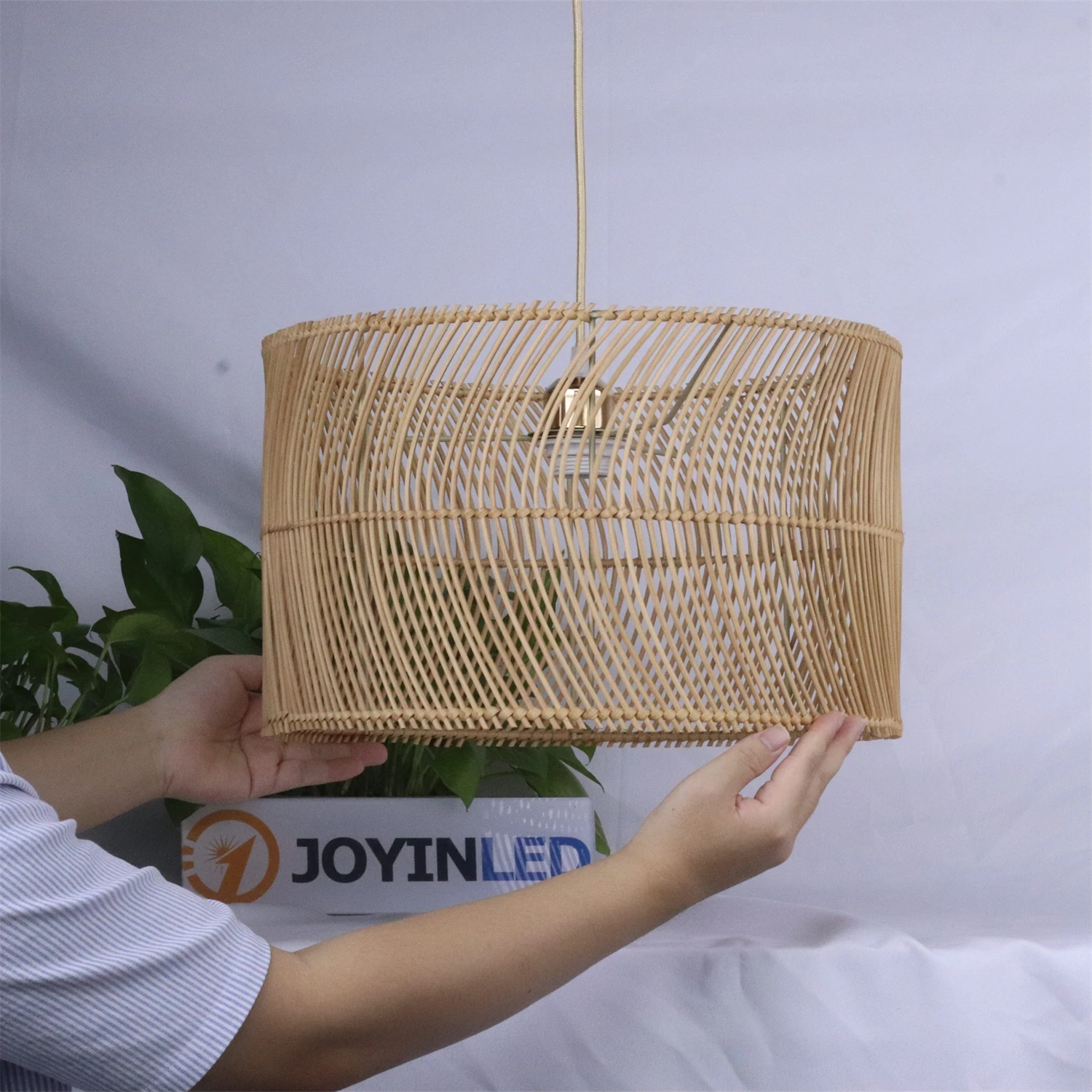 JOYINLED Minimalism Retro Rattan Handmade Chandelier Living Room E27 Chinese Dining Table Lamp Restaurant Hotel Lighting Fixture