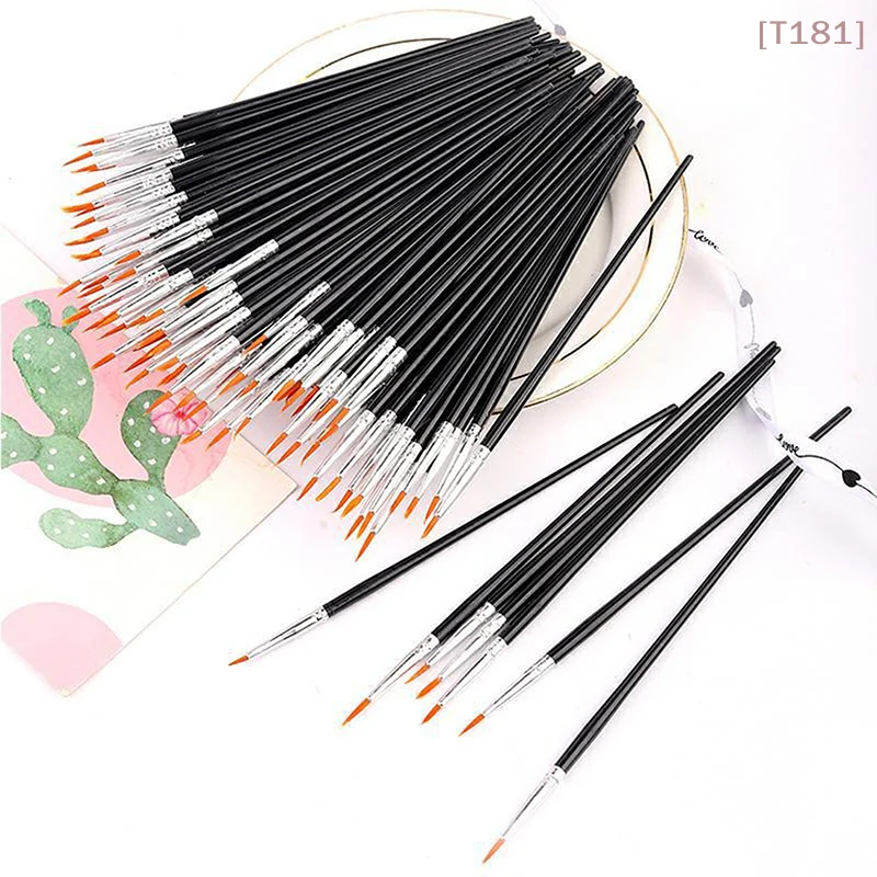 [E] 50pcs Painting Brushes For Painting Handcraft Arts And Craft For Artistic Multifunction Hook Line Painting Equipment