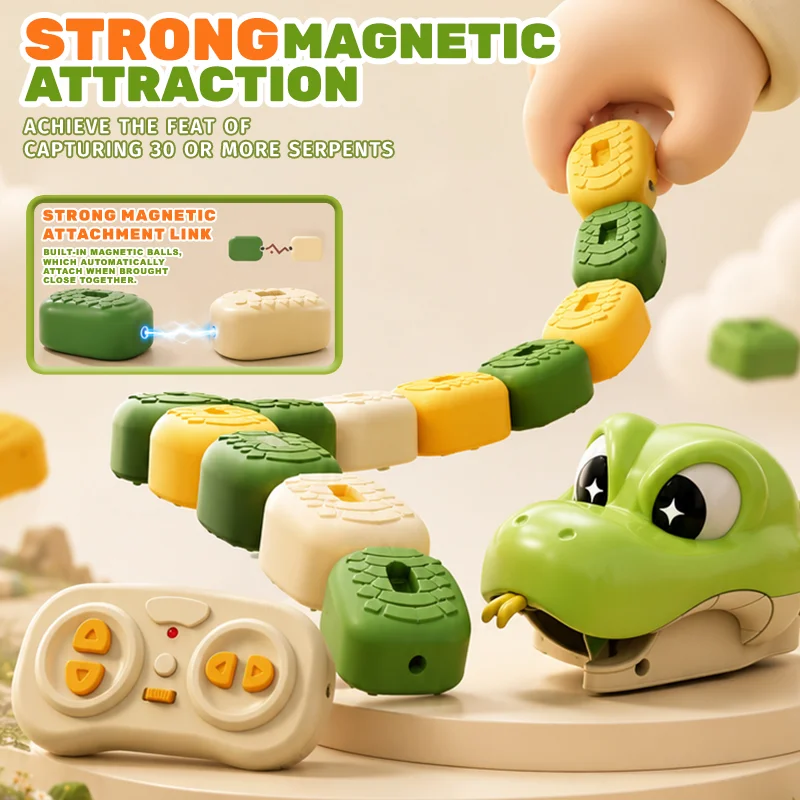 RC Car Remote Control Snake Game - Parent-Child Interactive Intelligent Animal Educational Toy for Kids Competition