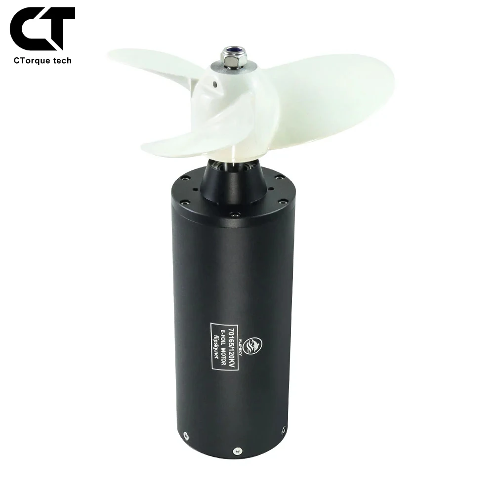 Motor sin escobillas sin sensor Flipsky Motor totalmente impermeable 70165 120KV |   8800W para surf barco propulsor submarino Hydro Efoil