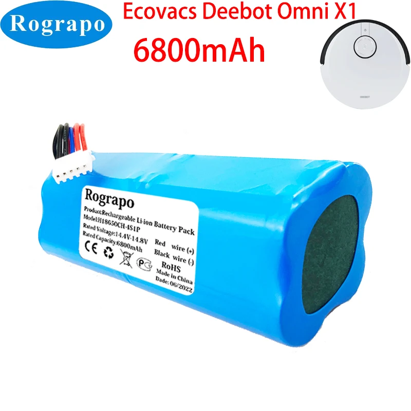 Nowy 14.8V 6800mAh 5600mAh akumulator litowo-jonowy do Ecovacs Deebot Omni X1 odkurzacz automatyczny