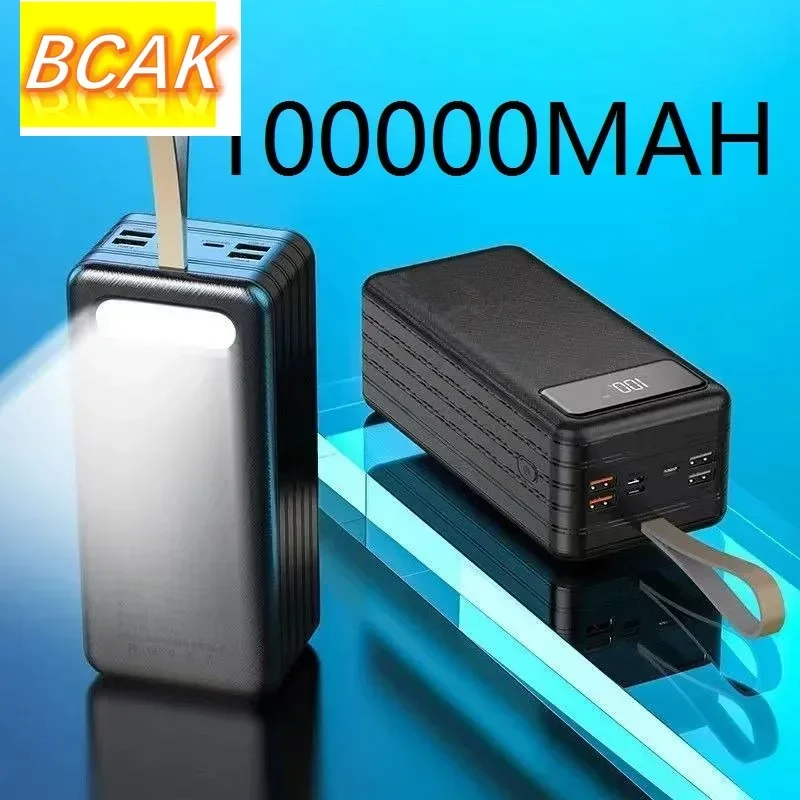 BCAK-tienda de descuento, tesoro de carga de gran capacidad, mAh 80000, pantalla Digital 60000, 5w, carga rápida para exteriores, 100000 de energía móvil