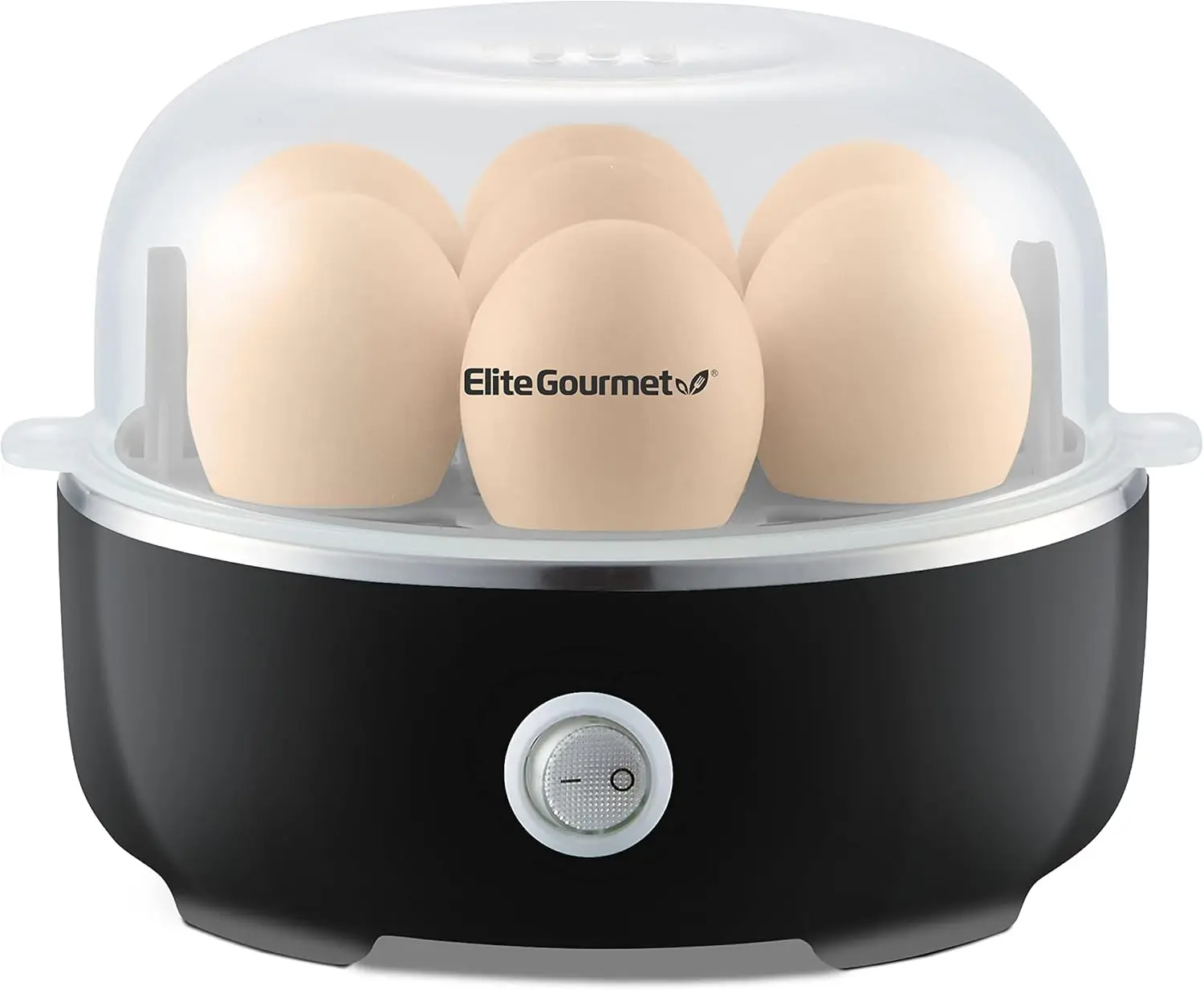

EGC115B Easy Egg Cooker Electric 7-Egg Capacity, Soft, Medium, Hard-Boiled Egg Cooker with Auto Shut-Off, Measurin