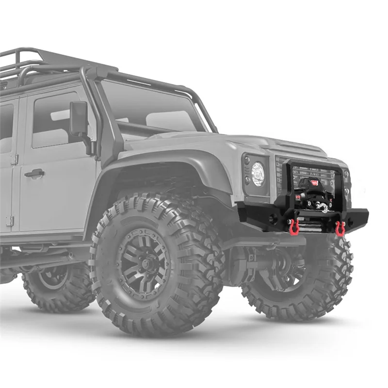 

Для TRX4M Defender 1/18 RC Гусеничный автомобиль, обновленные детали, аксессуары для TRX4M, металлический бампер с фаркопом Frontb
