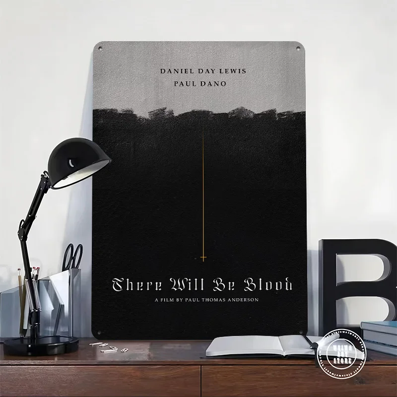 There Will Be Blood Poster Retro 3D Printed Metal Signs Customized Wall Hanging Gift for Luxury Decoration Home Decorations Art