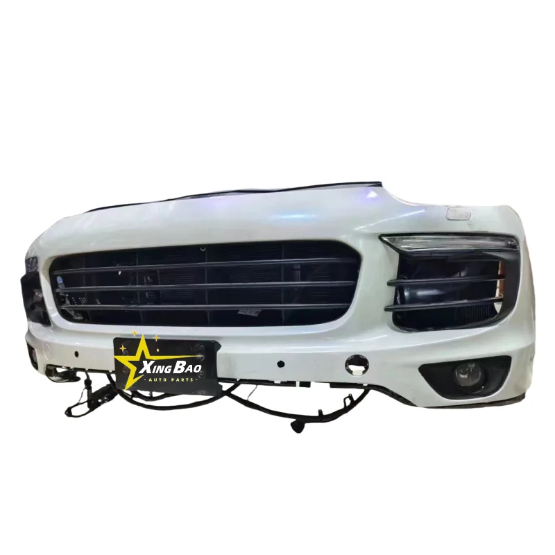 Hot Selling Body Kit For Cayenne 2011-2017 Change To 2018 Include Front Rear Bumper With Grille Headlight Bumper Nose T End