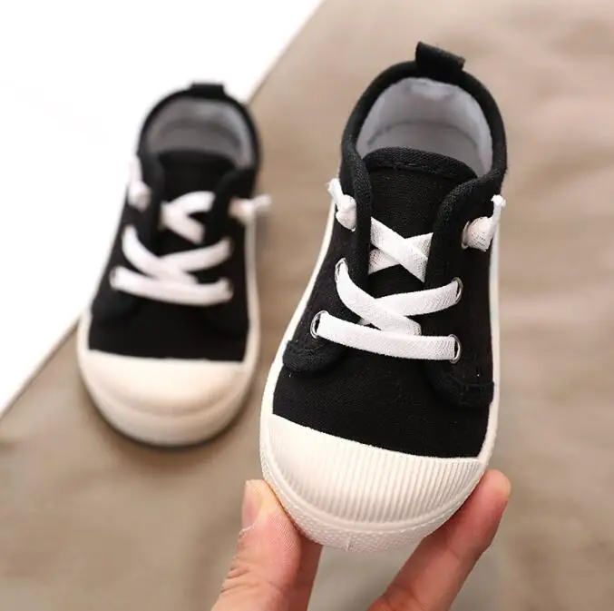 Sepatu Kanvas Anak Laki-laki Sepatu Perempuan Sneakers Alas Kaki Anak-anak Bertali Sepatu Kanvas Anak Kasual Balita Kuning