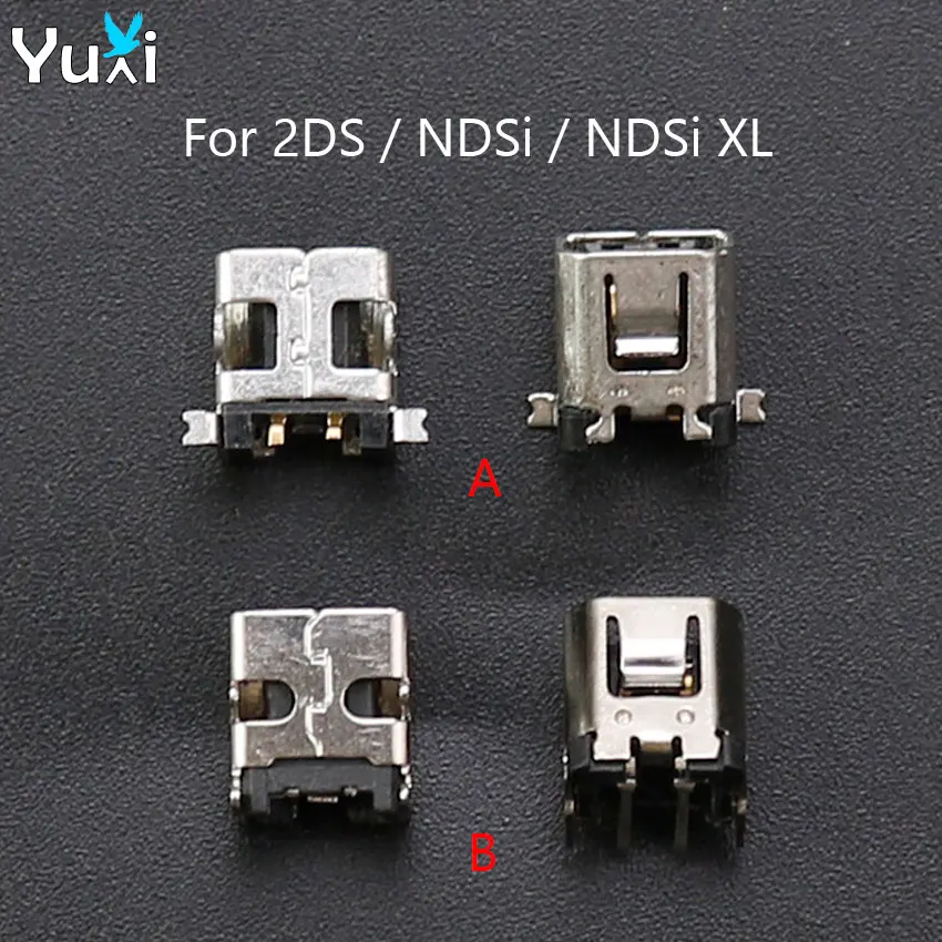 YuXi For 2DS For NDSi XL USB Charging Port Power Socket Interface Tail Plug Game Console Repair Part Accessories