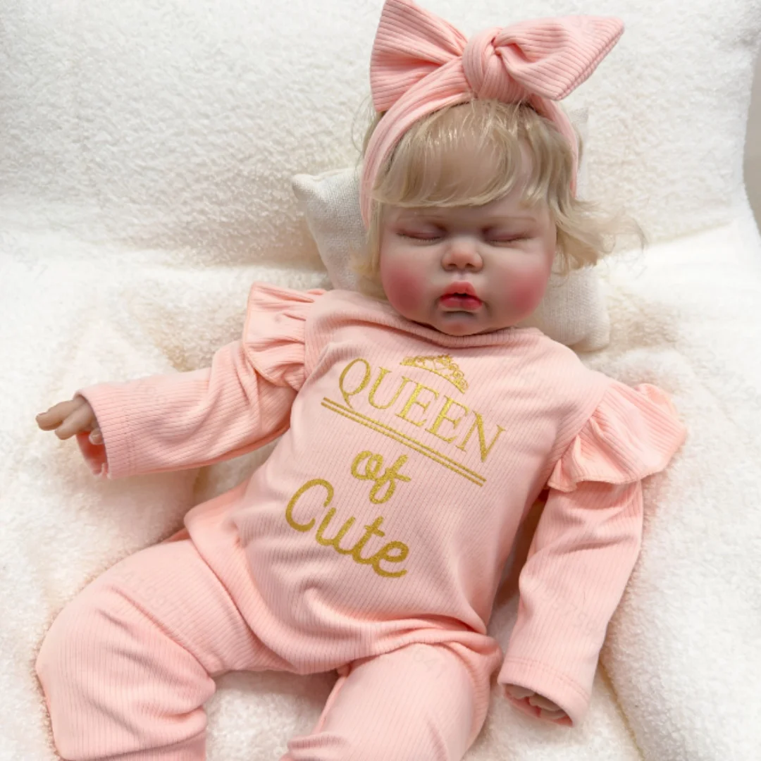 Bonecas reborn realistas, bonecas recém-nascidas realistas de 24 polegadas, corpo de pano artesanal, boneca reborn com peso macio